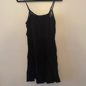 Black Lace Top Dress‎